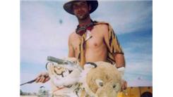 Most Stuffed Tiger Heads Attached To A Bicycle