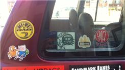 Most Milwaukee-Based Bumper Stickers On A Car