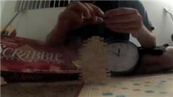 Most Scrabble Tiles Stacked On One Tile On A Triple Word Score Space On A Scrabble Board