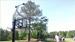 Longest Basketball Shot Made While Trampolining