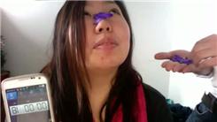 Most Flower Petals Placed On One's Nose In 30 Seconds