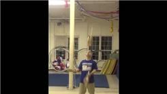 Most Catches Performing Triple Spins With Juggling Clubs While Balancing A Club On Chin