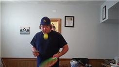 Most Thumb Card Cuts Performed In 30 Seconds While Bouncing A Tennis Ball On Alternating Sides Of A Tennis Racket 