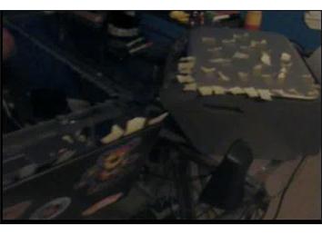 Most Pieces Of Tape Taped To Face At Once