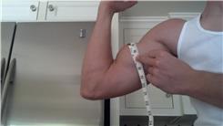 Largest Bicep (Male Under 160 Lbs.)
