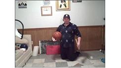 Most Consecutive Bounces Of A Golf Ball On A Rubber Mallet While Dribbling A Basketball And Resting On Knees