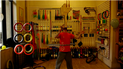 Longest Time To Balance Nine Wooden Boxes On Chin While Hula Hooping