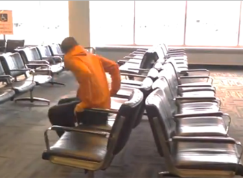 Most Different Airport Seats Sat On In 30 Seconds
