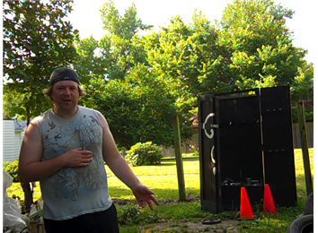 Most Consecutive Golf Ball Bounces On A Rubber Mallet While Juggling Two Tennis Balls