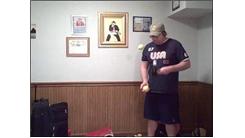 Most Consecutive Golf Ball Bounces On A Rubber Mallet While Juggling Two Tennis Balls