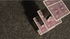 Most Cards Stacked On A Golf Tee