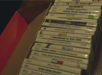 Most Wii Game Cases In A Shoebox