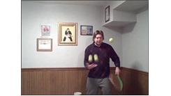 Most Consecutive Tennis Ball Bounces Using Alternating Sides Of Racket While Juggling Two Tennis Balls In Free Hand