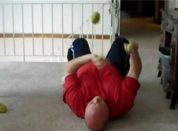 Most Catches Juggling Three Balls While Lying Down In 30 Seconds