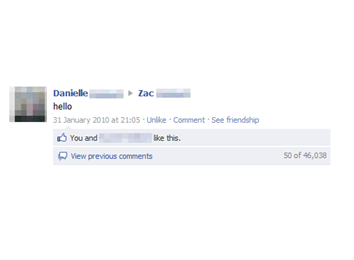 Longest Comment Thread On A Facebook Wall Post 