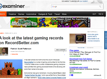 Most World Records Written About In An Article