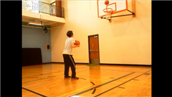Farthest Basketball Shot While Juggling Two Basketballs In One Hand And Hula Hooping