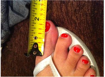 Deepest Toe Cameltoe (Female)