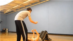 Most Cascade Patterns Stolen By A Male Juggler From A Female Juggler Lying On Her Back