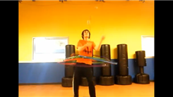 Youngest Person To Juggle Five Balls While Hula Hooping Using Five Hula Hoops