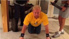 Most Perfect Push-Ups With 135-Pound Weight On Back