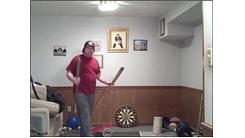 Longest Time To Balance Two Baseball Bats On Shoulders While On A Rola Bola
