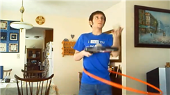 Longest Time Juggling Three Balls Using A Tennis Racket In One Hand While Hula Hooping