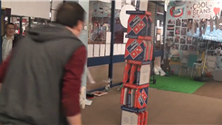 Tallest Domino's Pizza Box Structure Toppled In A Single Dropkick