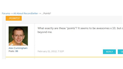 Most Posts On The RecordSetter Forum