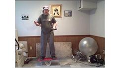 Most Consecutive Waffle Flips In A Seven Inch Diameter Skillet In 30 Seconds While Spinning A Toothbrush In The Other Hand And Standing On A Rola Bola