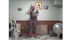 Most One-Handed Cobra Cuts While Standing On A Rola Bola