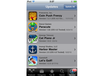 Most Apple App Store Updates