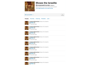 Most Consecutive Tweets To @URDB