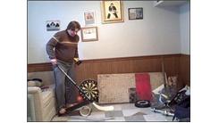 Most Consecutive Golf Ball Bounces On A Rubber Mallet While Balancing A Street Hockey Puck Upright On Street Hockey Stick And Standing On A Rola Bola