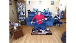 Longest Time To Balance A Bowling Ball Sitting On A Golf Tee On A 40 Inch Pole On The Chin