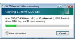 Longest Time Needed To Copy Files