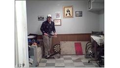 Longest Time To Spin An American Quarter On A Plastic Coat Hanger While Standing On A Rola Bola