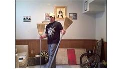 Most Consecutive Golf Ball Bounces Back And Forth Between Two Brooms 