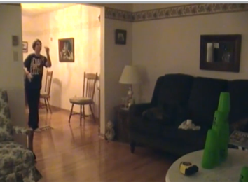 Farthest Distance To Hit A Ping Pong Ball Into A Stack Of 10 Cups With A Hairbrush