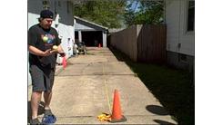 Fastest Time To Walk 100 Yards Wearing Swim Fins While Bouncing A Table Tennis Ball On A Hockey Puck And Juggling Two Tennis Balls Simultaneously