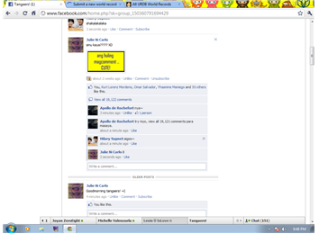Longest Comment Thread On A Facebook Wall Post 