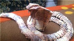 Smallest Origami Cobra Made From Rupee Notes