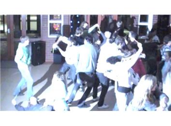 Most People Having A Sword Fight With Glow Sticks In Slow Motion To The Song 