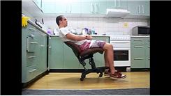 Longest Two-Wheel Office Chair Balance On A Hardwood Floor