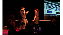Most Women Serenaded With "Sandy!" In One Minute