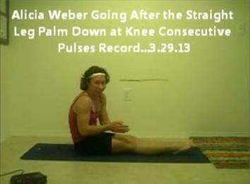 Most Consecutive Feet-Together, Hands-At-Knee Straight Leg Pulses