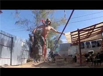 Longest Time To Balance A Broom On One Foot While Standing On A Slackline