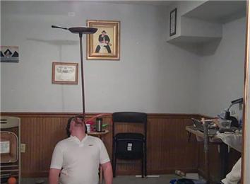 Longest Time To Balance A Frying Pan On Top Of A Walking Cane On Chin