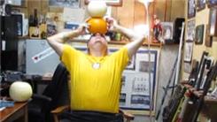 Longest Time To Balance Three Pumpkins On Forehead