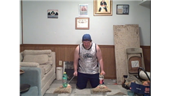 Longest Time To Balance Two 20-Ounce Soda Bottles On A Broom In Each Hand While Kneeling